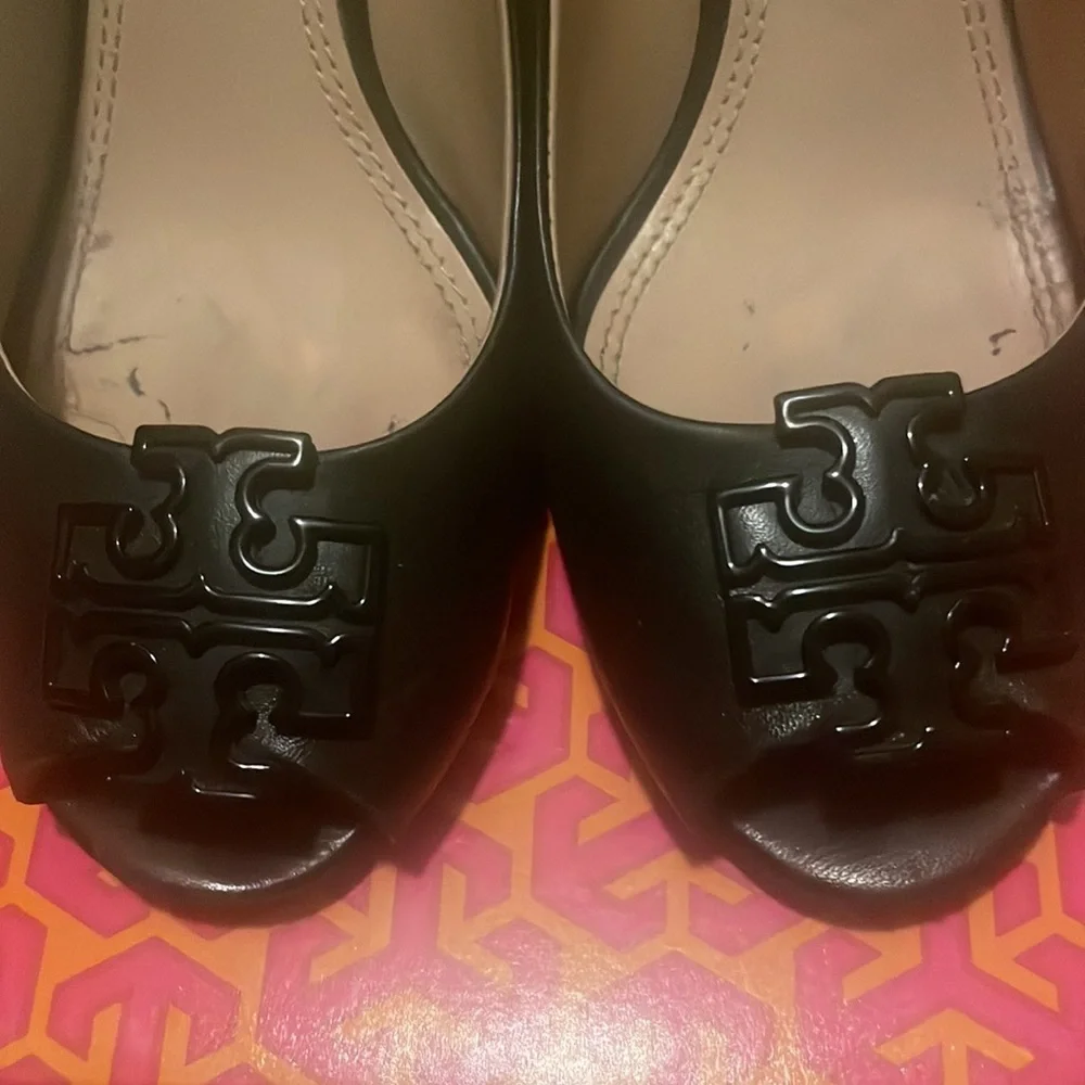 Tory Burch peep toed wedge - Melinda - Picture 3 of 6